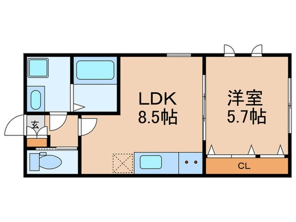 ラ　ポルトの物件間取画像